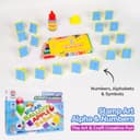 RATNA'S Stamp Art Alphabets & Numbers | Art & Craft Creative Fun Kit Stamp it, Color it & Learn with kit for Toddlers & Kids 4