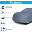 KINGSWAY® Scorpio Car Body Cover Dustproof for (Year 2014 to 2018) All Model, Compatible with Mahindra Scorpio Car Cover, Comes with Bird Droppings, Scratch, UV and Paint Protection, Grey Matty 2