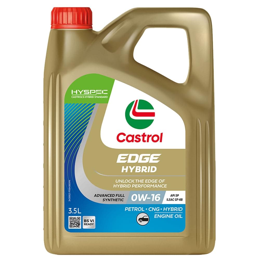 Castrol EDGE Hybrid 0W-16 Advanced Full Synthetic Engine Oil for Cars 3.5L