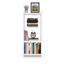 Book Shelf Wooden for Home, 3 Tier Sturdy Bookshelf, Book Rack, White 3