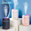 Humidifier Colorful Light Cool Mini Humidifier USB Personal Desktop For Car Office Bedroom Auto ShutOff Mist Modes Super Quiet - PACK OF 1 3