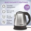 Borosil 1.5 L 1350W Stainless Steel Electric Kettle, Classic Design 4