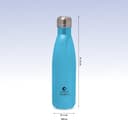 Clay Craft Vacbott Vaccum Bottle, Stark Sparkle Double Walled Insulated 24 Hours Hot and Cold Water Bottle - 500 ml - 1 Piece (Sparkle Sky) Steel Water Bottles for School, Office, Home, Gym, Leakproof 4