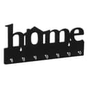 Webelkart Premium Home Keys Wooden Key Holder (29 cm x 13.5 cm x 0.4 cm, Wood) 7 Hook - Decorative Items for Home Decor (Black) 4