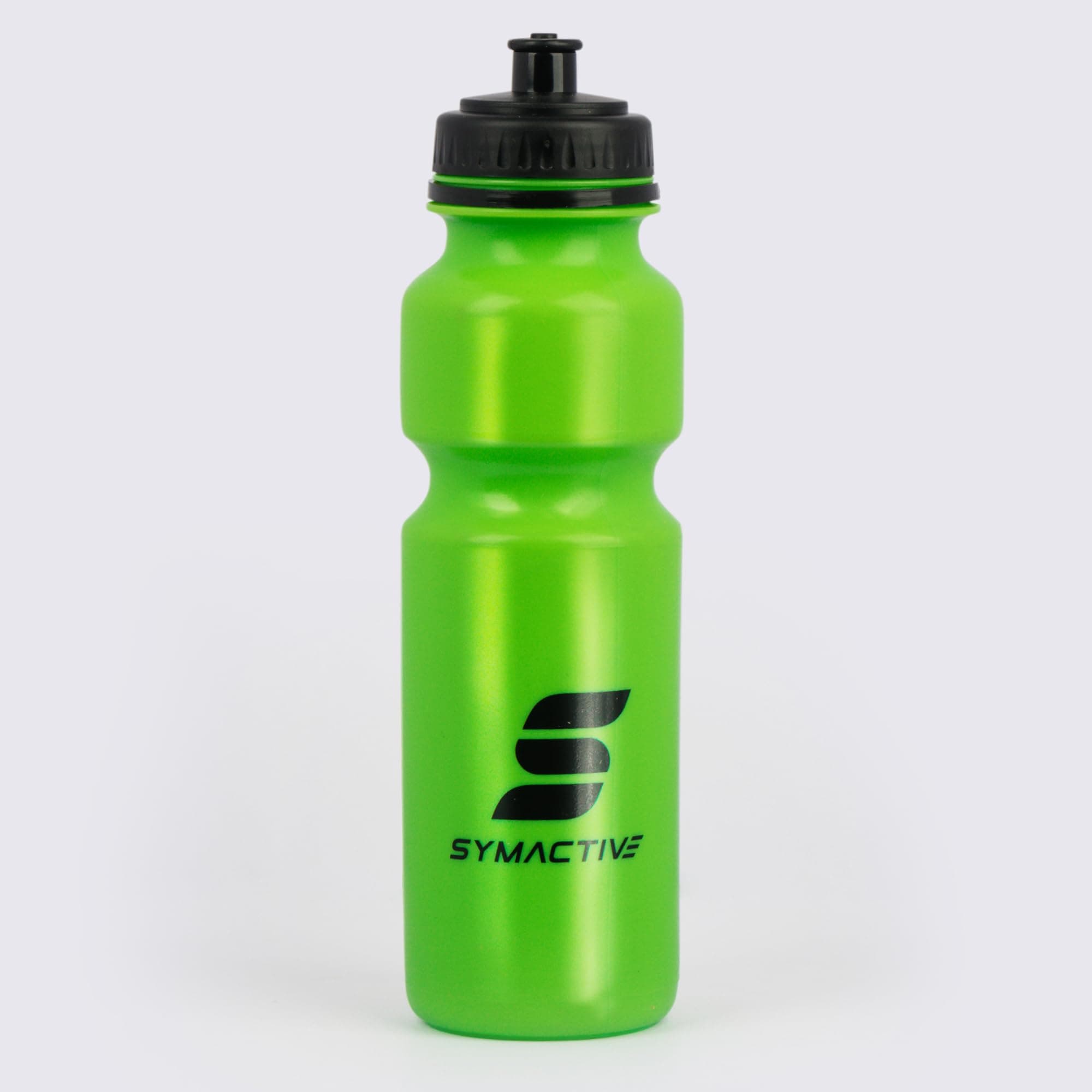 Amazon Brand - Symactive Leakproof Unbreakable Squeezable Sports Sipper Water Bottle with Push/Pull Cap | Anti-Slip Grip | LDPE Material | BPA-Free | 800 ml | Green