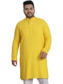 SOJANYA Plus(Since 1958) Men's Cotton Relaxed Fit Straight Radiant Elegance Sequinned Kurta for Navratri, Garba & Puja 1