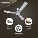 Bajaj Grace Neo BBD EE 1 Star Rated 1200MM Ceiling Fan | BEE Star Rated Energy Efficient Ceiling Fan | High Speed | 2-Yrs Warranty 【Moonlight White】 4
