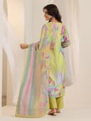 Libas Multi Solid cotton blend Straight Kurta set for Women | daily wear suit 3