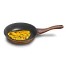 Preethi Artistic Collection Die Cast Non Stick Fry Pan, 24 cm,with Glass Lid, 5 Star Non Stick Effect, Cook & Serve, Earthy Brown 1