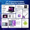 Lenovo Idea Tab FIFA World Cup 26 Edition with Tab Pen + Folio Case | WiFi +5G |11" 2.5K IPS Display |8GB RAM + 256GB ROM (Expandable Upto 2TB)| MediaTek Dimensity 6300|7040mAh|4 Speakers| Grey 2
