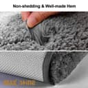 MAXOSHINE Microfiber Bathroom Mat Anti Skid-Highly Absorbent Super Soft Door Mats for Home Kitchen Living Room-2000 GSM Floor Mat 4