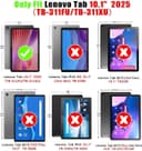 TGK 360 Rotatable Flip Cover Case for Lenovo Tab 10.1 inch 2025 TB-311FU TB-311XU (Black) 3