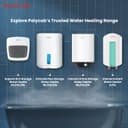 POLYCAB Emerald Plus 5-Star 15 Litre Water Heater (Geyser) | Free Connecting Pipe | 5-Year Tank Warranty| Faster Heating, For High Rise BuildingShock Resistant (White) 5