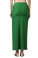 POPWINGS Casual Solid Self Design Rib Long Slit Skirt for Women - Latest Stylish Summer Skirt 5