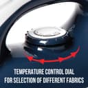 Havells Glydo 1000 watt Dry Iron With American Heritage Non Stick Sole Plate, Aerodynamic Design, Easy Grip Temperature Knob & 2 years Warranty. (Charcoal Blue) 3
