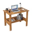 Callas Engineered Wood Computer Desk with Shelf – Modern Laptop Study Table for Home Office, Workstation & Writing Desk for Students and Professionals (ST-09-Brown) 3
