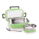 Attro Click Style Stainless Steel Insulated Airtight Leak-Proof Lunch Box for Office, School, Picnic, 800 Ml - Green 1