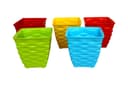 GARDENS NEED 110003 Plastic Diamond Pot Set (Multicolored, 5-Pieces) 1