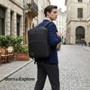 Impulse Empower Premium 25L Laptop Backpack for Men & Women, 15.6 Inch Laptop Bag with Padded Compartment, Office Backpack with Luggage Strap, Chest Strap & Organizer Pockets, Black 4