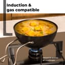 Lifelong Cooking Tadka Pan with Steel Handle | 350ml | Aluminum Non-Stick Coating | 11cm Tadka Pan for Kitchen, Small Frying Pan, Gas Compatible Cookware, Kitchen Utensils (LLTDP01, Black) 4