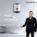 Longway Superb 10 Ltr 5 Star Rated Automatic Instant Water Heater for Home, Water Geyser, Electric Geyser with Multiple Safety System & Anti-Rust Coating (Gray, 10 Ltr) 2