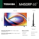 Toshiba 164 cm (65 Inches) 4K Ultra HD Smart QLED TV | Dolby Atmos, HDR10+ | 24W Powerful Speakers | AI Sports Mode and 4K Upscaling | REGZA Engine ZR | Voice Control | VIDAA OS | 65M450RP (Black) 4