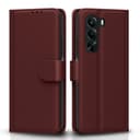 Pikkme Flip Cover for Realme P4x 5G Leather Finish | Inside TPU with Card Pockets | Wallet Stand and Shock Proof | Complete Protection Flip Case (Brown) 1