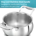 Hawkins 2 Litre Triply Stainless Steel Pro Handi | Induction & Gas Compatible | No Burning | Even Heating | with Stainless Steel Lid | Silver (PSH20S) 5