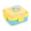 ATTRO My Lunch 2 Layer Plastic Lunch Box Comes with Fun Galaxy Astro Print, 1 Detachable Tray, 1 Small Container & 1 Spoon Ideal for Kids BPA Free 1590ml+70ml- Blue 1