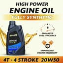 Signate 20W50 Street Race Bike Engine Oil 1L, High Performance Engine Oil for Motor Cycle, Maximum Gear Protection & Efficient Performance Bike Oil (Pack of 4) 2