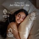 Stoa Paris Satin Bedsheet King Size with 2 Pillow Covers, 300TC Premium Bedsheets King Size, Home Decor, Ultimate Comfort, 274 cm x 228 cm, Date Night -Champagne 4