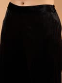 Shae by SASSAFRAS Women Velvet Emb V-Neck Short Kurta With Palazzos 5