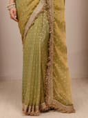 Libas Woven Design Tissue Saree for Women With Unstitched Blouse Piece | Traditional Saree for Party & Wedding 5