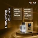 Genus MaxiLion 2400 VA (2.4 KVA) Inverter with Upto 12 Year Life Integrated 2560Wh Lithium-Ion Battery for Home, Office & Shops (Runs Even 1HP Motor) 2