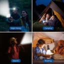 Rechargeable LED Torch Light with Cable, High Power Long Distance Flashlight, 4 Mode COB Emergency Light, USB Rechargeable Pocket Torch for Camping, Trekking, Outdoor & Power Cut 4