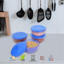 Cutting EDGE 900ml Eco Storage Container & Organizer Set of 4 (Light Blue) 2