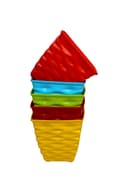 GARDENS NEED 110003 Plastic Diamond Pot Set (Multicolored, 5-Pieces) 2