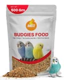 Boltz Bird Food for Budgies - 500gm | Natural & Healthy Premium Mix Seeds, | Daily Bird Budgies Food Seeds| All Life Stages - Mix Seed (500 GM) 1