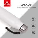 ATTRO Slim Stainless Steel Single Wall 1000ml Water Bottle, Light Weighted Leak -Proof Use for Office, School, Outdoor & Gym, Set of 2 - Black & White 3
