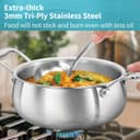 Hawkins 2 Litre Triply Stainless Steel Pro Handi | Induction & Gas Compatible | No Burning | Even Heating | with Stainless Steel Lid | Silver (PSH20S) 4