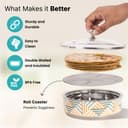 The Better Home Stainless Steel Insulated Casserole For Roti (1.5 Liters) | Hot Boxes For Kitchen | Serving Bowl Set | Kitchen Gift Items | Roti/Chapati Storage Box | House Warming Gifts 3