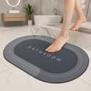 VERVENIX Doormat Pack of 2 Quick-Dry Anti-Slip Bathroom Mat | Non-Slip Rectangular Doormat | Bathroom Print Water-Absorbing Rubber Mat for Bathroom, Kitchen, Office, Living Room – Pink 3