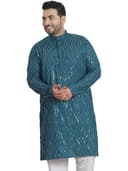 SOJANYA(Since 1958 Cotton Regular Fit Plus Size Ethnic Long Kurta for Navratri & Indian Festivals 1