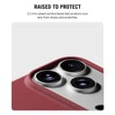 DailyObjects iPhone 17 Pro Stack Leatherette Case Cover | Compatible with MagSafe | Camera & Body Protection | Scratch Proof | Dual Hybrid Protection | Wireless Charging - Dahlia Red 3