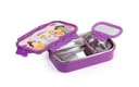 CELLO Thermo Click Toons Big | 100% Food Grade | Leak Proof & Break Resistant | 2 Containers Lunch Box, 1024 ml, Violet 4