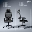 Green Soul Jupiter Superb | Ergonomic Mesh Office Chair for Work | 3 Year Warranty | Multi-Lock Synchro Tilt Recline Mechanism | 2D Armrest | Adjustable Lumbar | High Back | Black 2