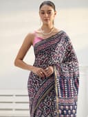 Libas Printed Cotton Saree for Women With Unstitched Blouse Piece | Daily & Casual Wear 5