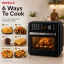 Havells Avanza Multi Function Air Fryer Oven 15L|1700W|Digital Touch Control|14 Pre-Sets|Aerocrisp Technology|Includes Skewer Set,Rotisserie Fork,Mesh,Baking Tray|2Yr Door Step Warranty by Havells 5
