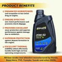Signate 20W50 Street Race Bike Engine Oil 1L, High Performance Engine Oil for Motor Cycle, Maximum Gear Protection & Efficient Performance Bike Oil (Pack of 4) 5