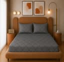 THE HOME STYLE Super Soft Glace Cotton King Size Printed Pillow Covers ll Pillow Cases ll Set of 2 Piece- 18"x 28" Inches (Ash Grey Barocca) 3